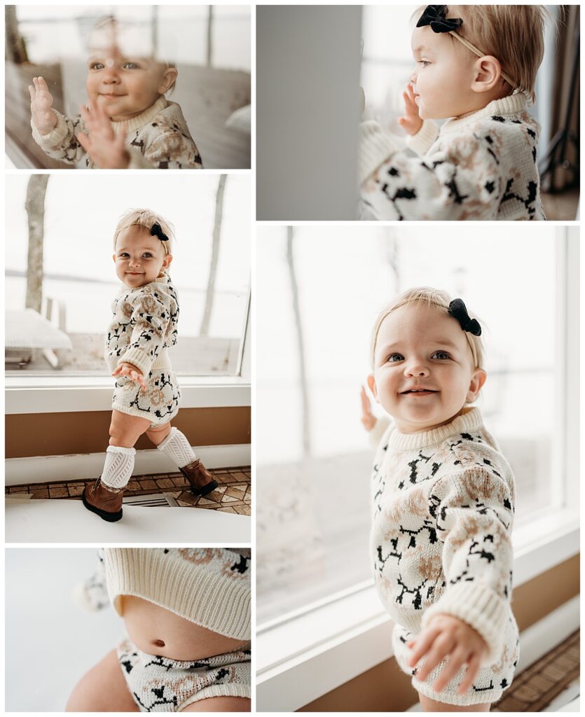 Beautiful one year old girl wearing Rylee + Cru for baby stores Birmingham Al.