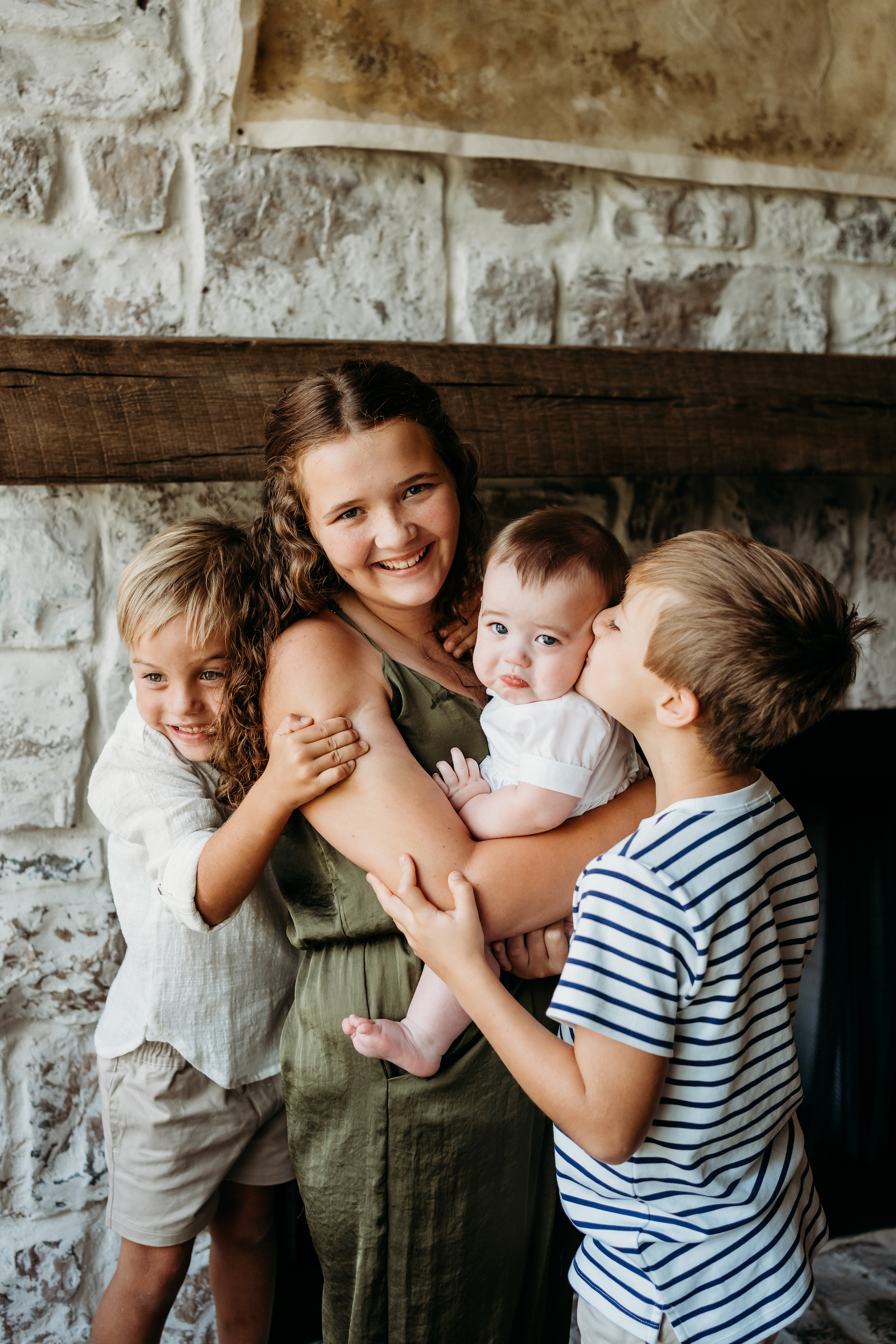 Photo of kids and baby.